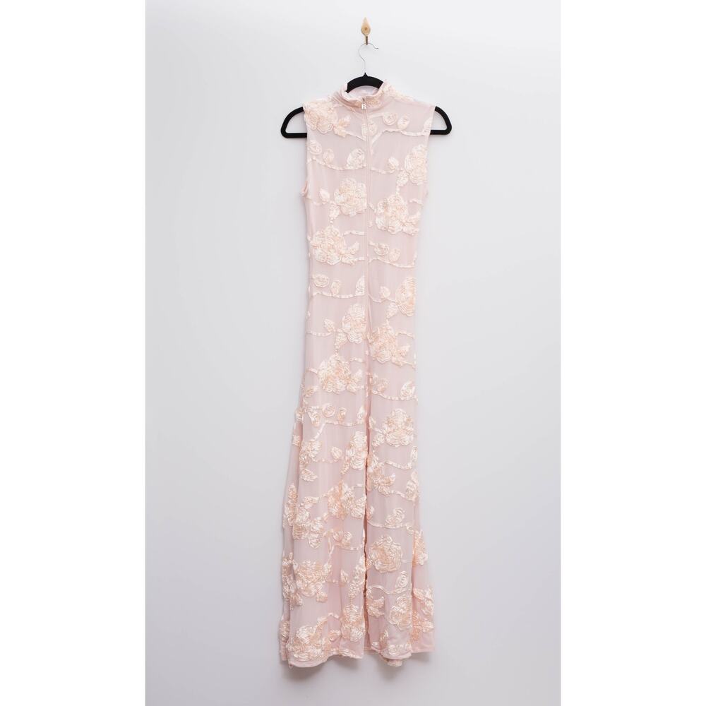 ROTATE Birger Christensen Flower Mesh Maxi Dress US 4 - Picture 4 of 8